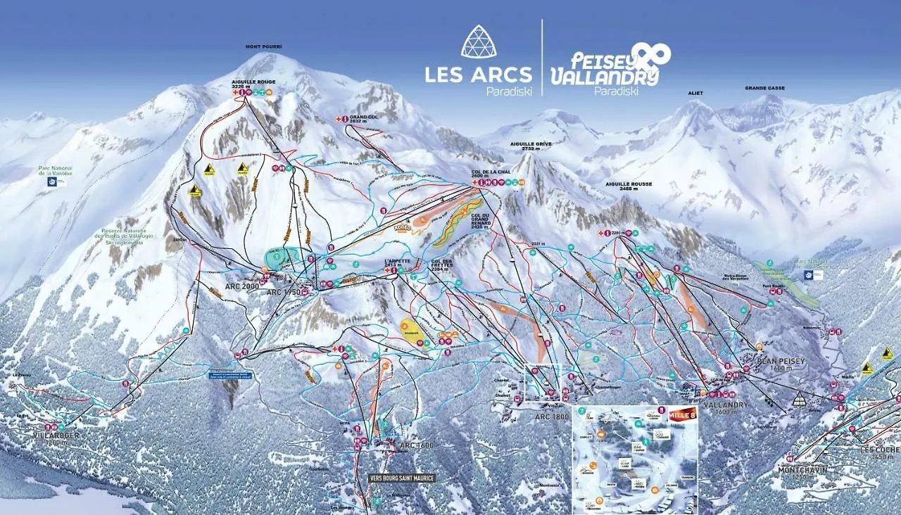 Apartment Studio Arc 1800 Skis Aux Pieds Les Arcs